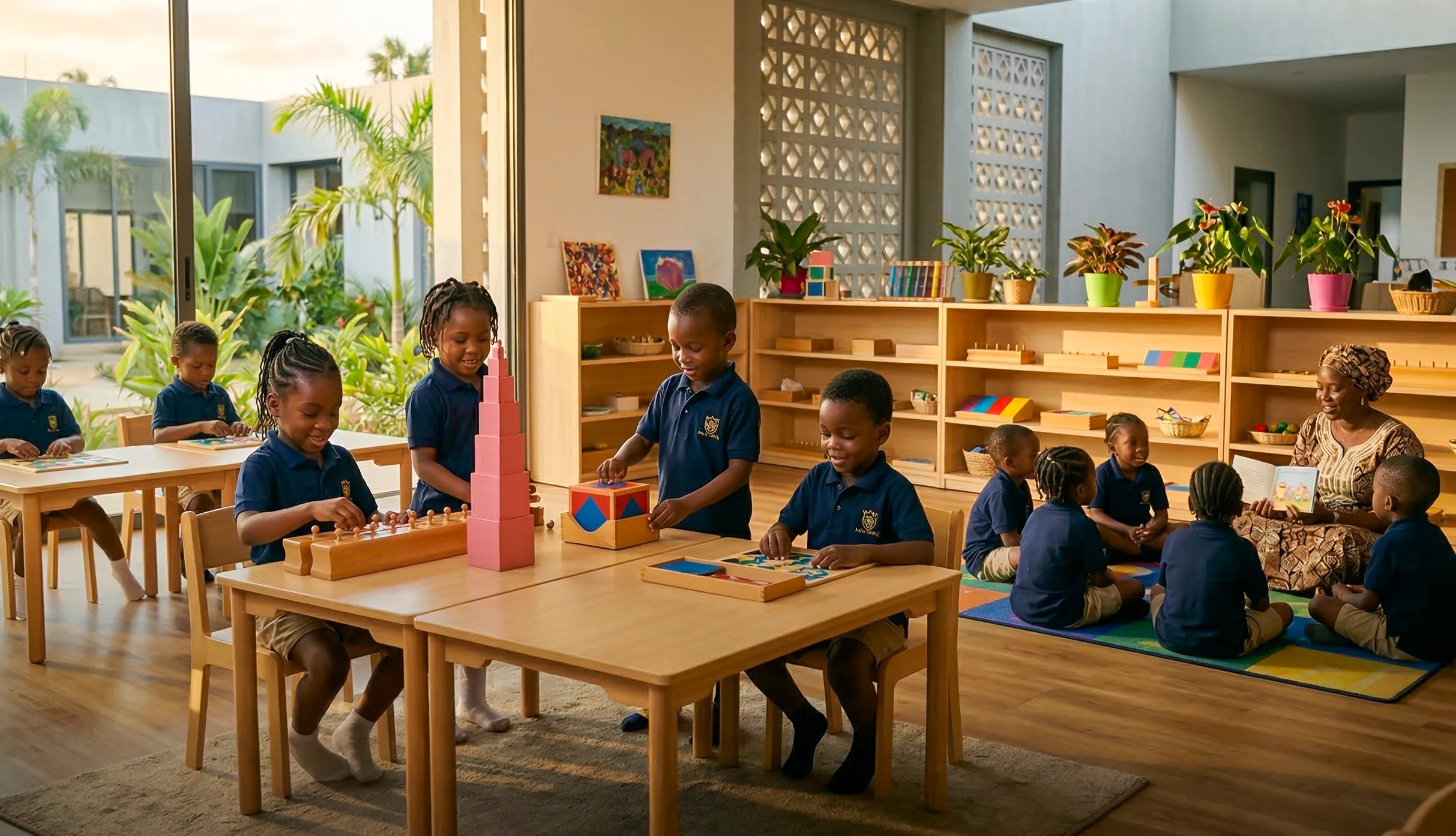 Students at Cosaan International Academy